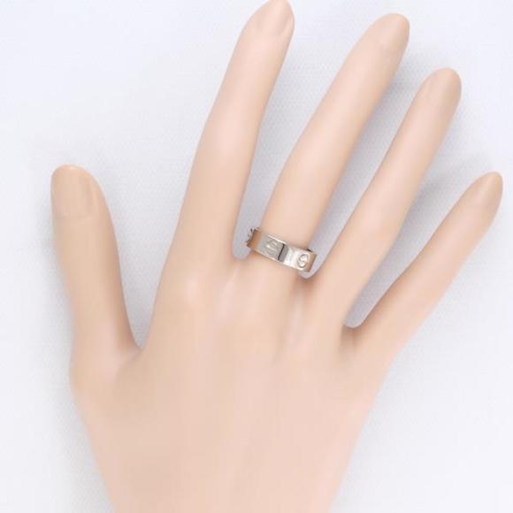 CARTIER Love K18WG Ring Size 9.5 Total Weight Approx. 6.3g Jewelry Wrapping - Picture 3 of 7